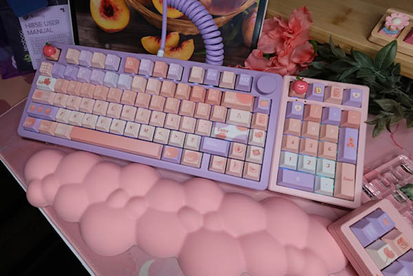 Peach Lavender Theme 75% Keyboard