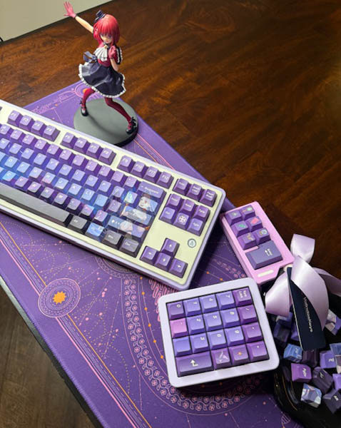 Purple Gaming Theme Wireless Full Set