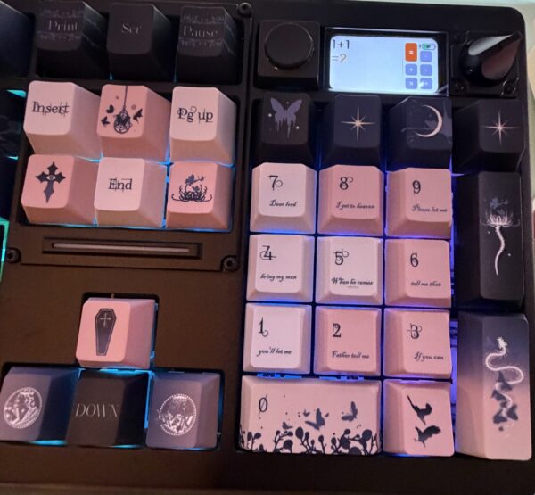 Ode to Pink & Grey Theme Mechanical Keyboard Full Set - Image 3