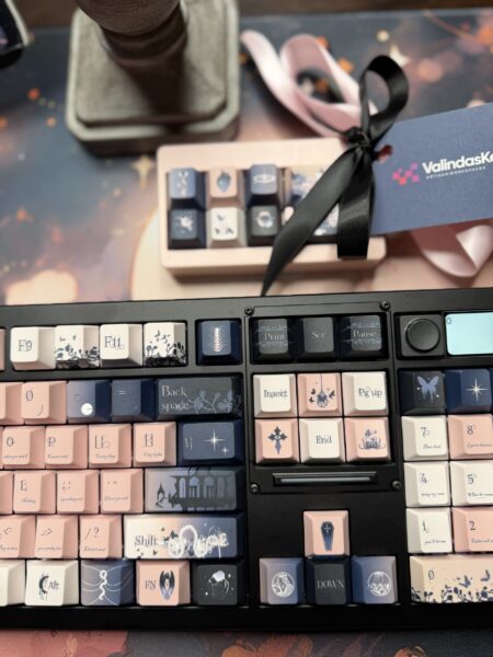 Ode to Pink & Grey Theme Mechanical Keyboard Full Set - Image 26