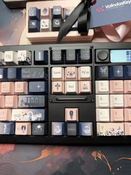 Ode to Pink & Grey Theme Mechanical Keyboard Full Set - Image 13