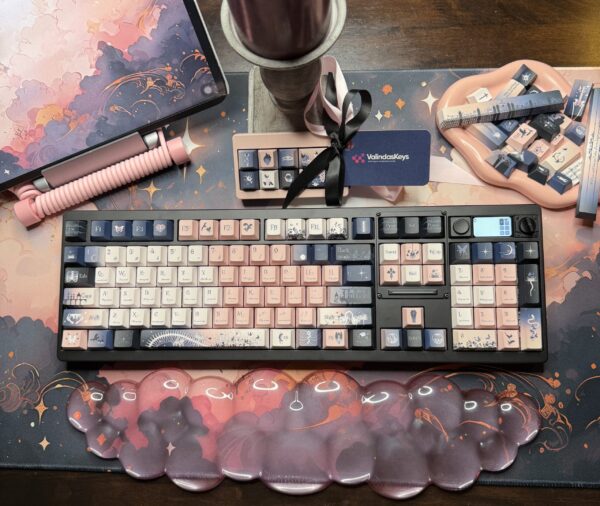 Ode to Pink & Grey Theme Mechanical Keyboard Full Set - Image 16
