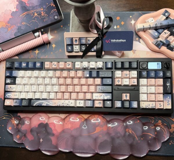 Ode to Pink & Grey Theme Mechanical Keyboard Full Set - Image 15