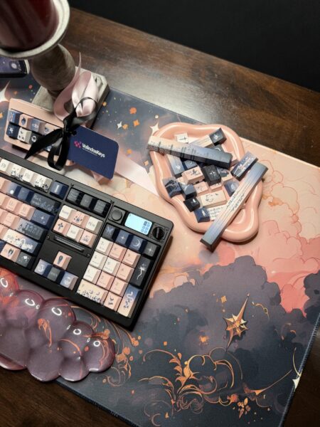 Ode to Pink & Grey Theme Mechanical Keyboard Full Set - Image 17