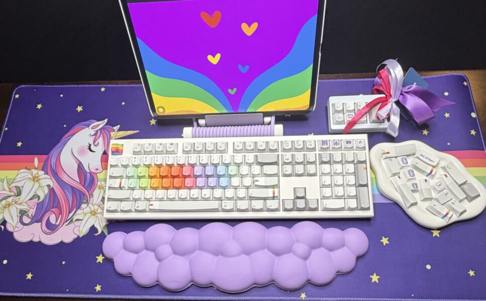 Rainbow Theme 108 Key Mechanical Keyboard Full Set - Image 12