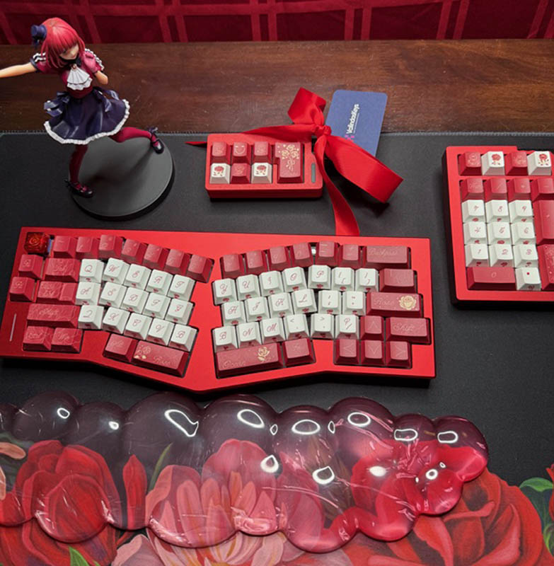 Alice Rose Theme Vs5 Mechanical Keyboard Full Set