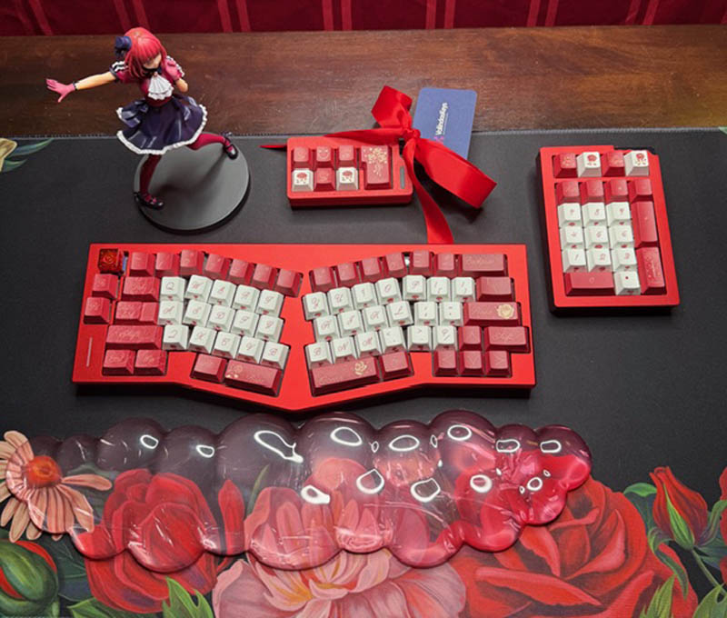 Alice Rose Theme Vs5 Mechanical Keyboard Full Set