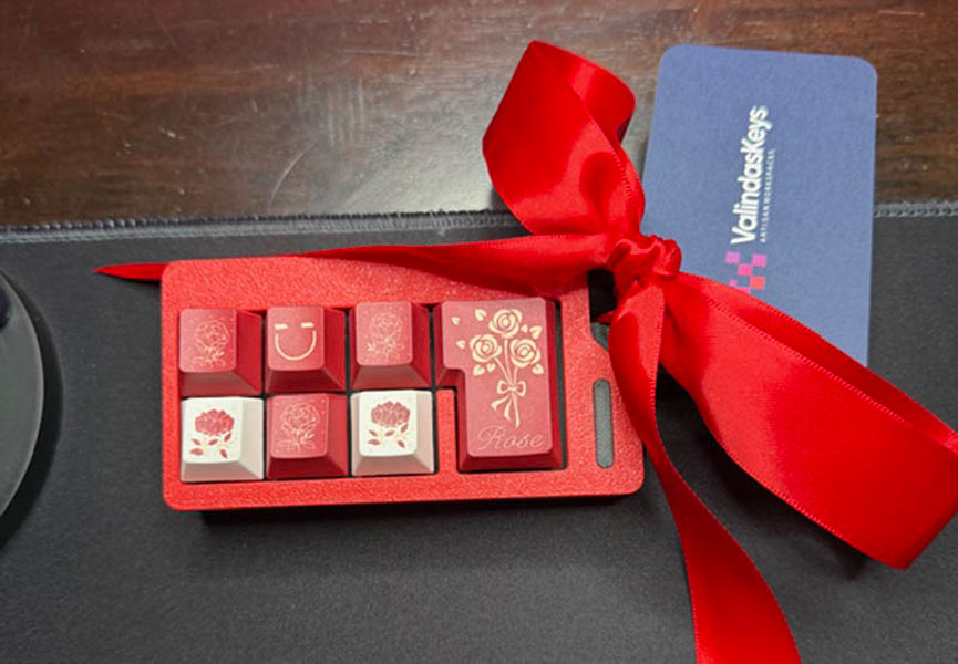 Alice Rose Theme Vs5 Mechanical Keyboard Full Set