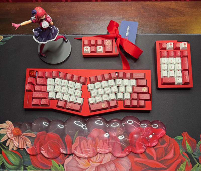 Alice Rose Theme Vs5 Mechanical Keyboard Full Set