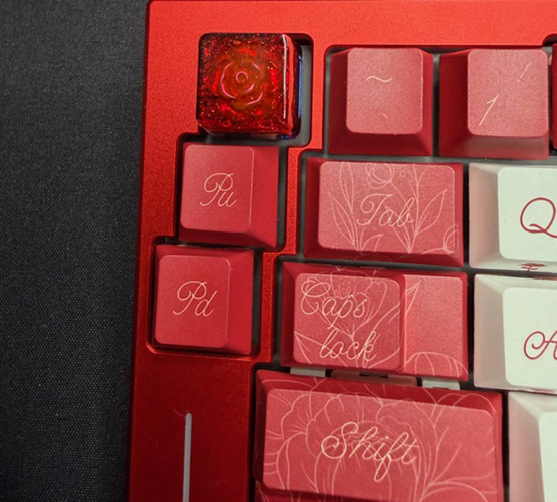 Alice Rose Theme Vs5 Mechanical Keyboard Full Set