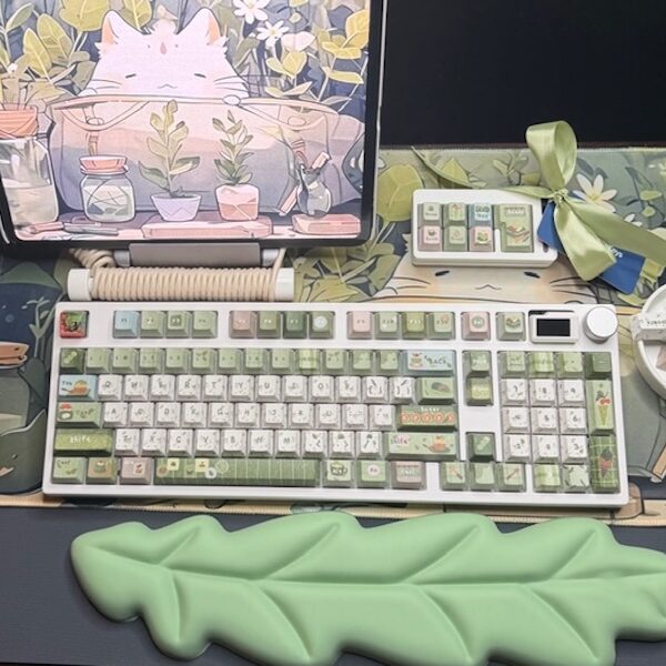Green Sprouts Theme Mechanical Keyboard Full Set