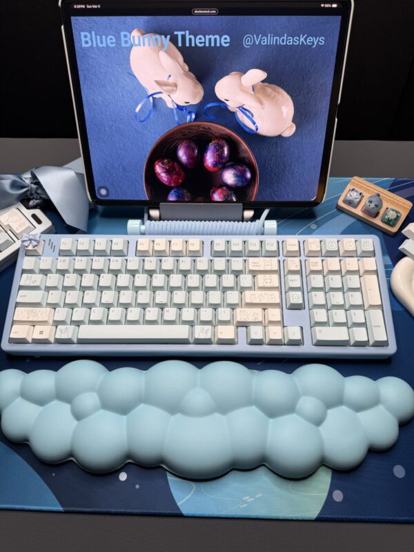 Blue Bunny Theme Mechanical Keyboard Full Set - Image 5