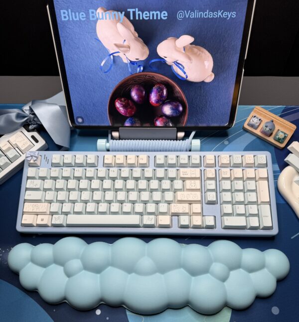 Blue Bunny Theme Mechanical Keyboard Full Set - Image 13
