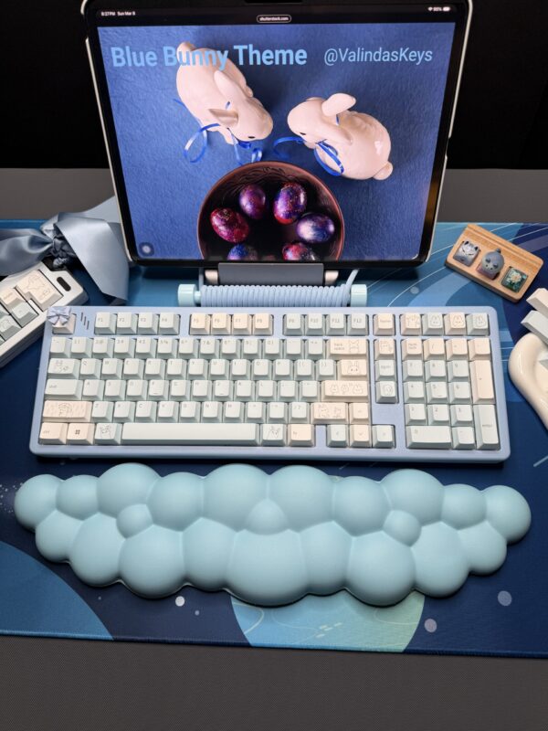 Blue Bunny Theme Mechanical Keyboard Full Set - Image 4