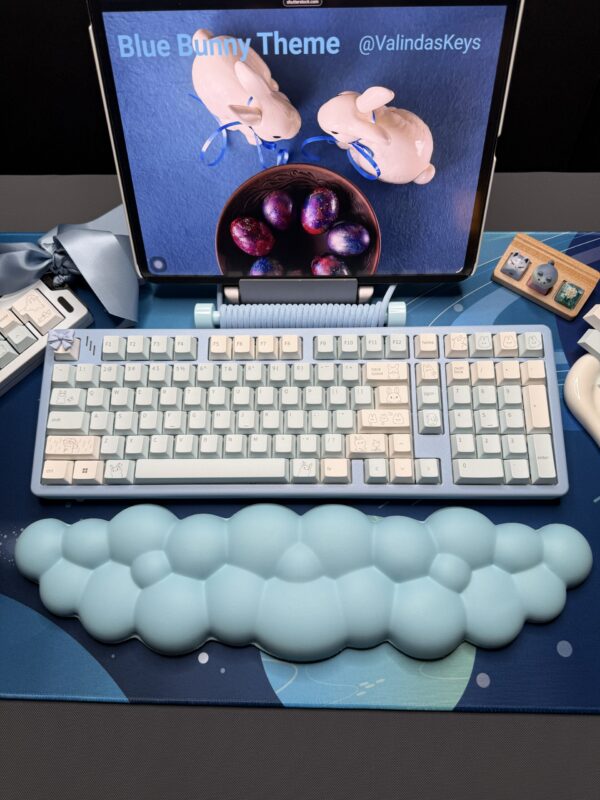 Blue Bunny Theme Mechanical Keyboard Full Set - Image 3