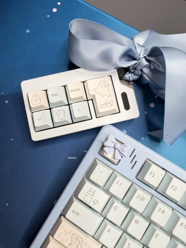 Blue Bunny Theme Mechanical Keyboard Full Set - Image 11