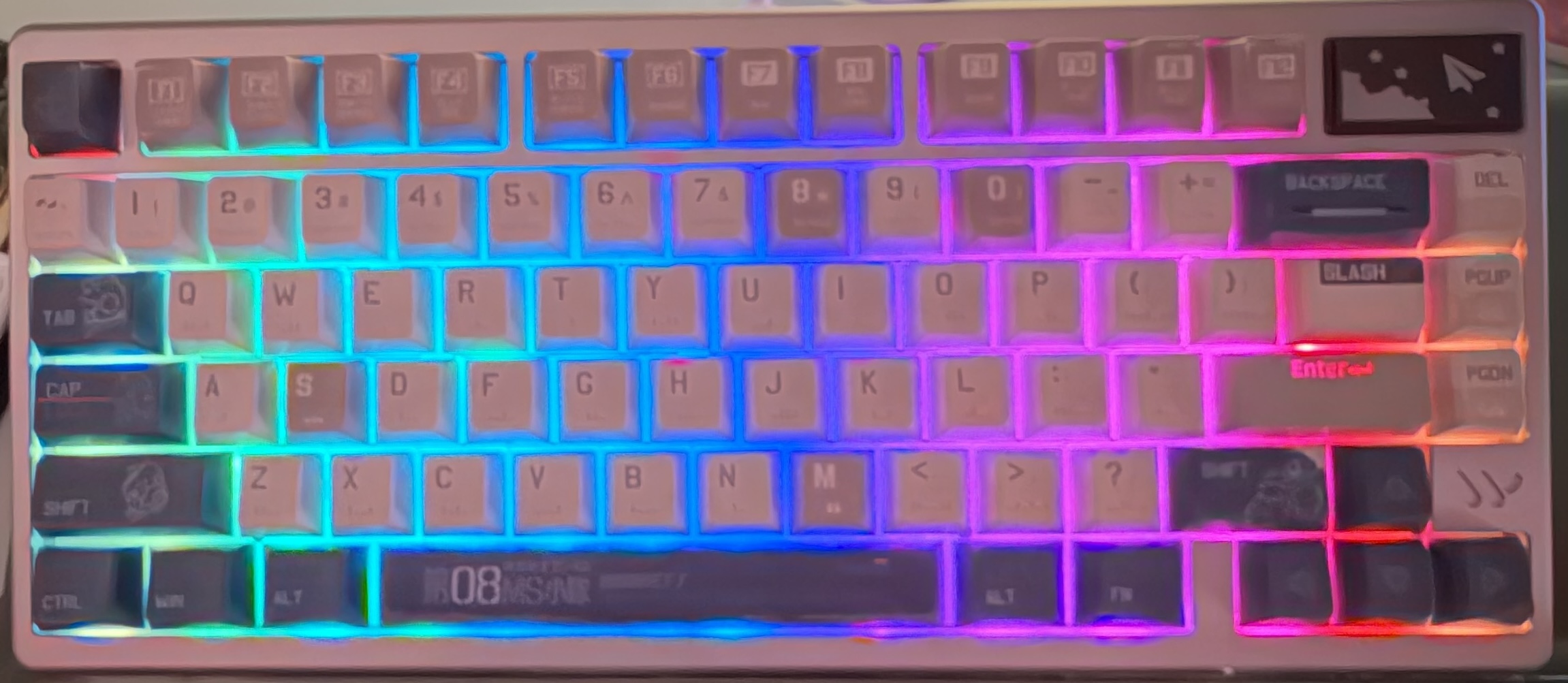 Gundam08 Military Theme Mechanical Keyboard Full Set - Image 2