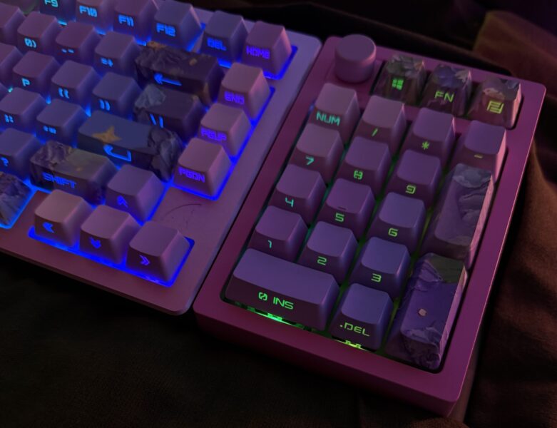 Lavender Green Theme Mechanical Keyboard Full Set - Image 21