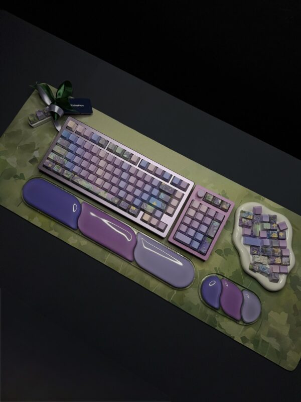 Lavender Green Theme Mechanical Keyboard Full Set - Image 25