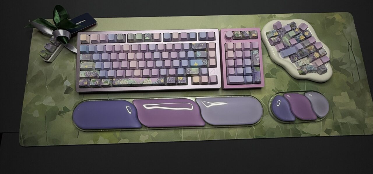 Lavender Green Theme Mechanical Keyboard Full Set - Image 27