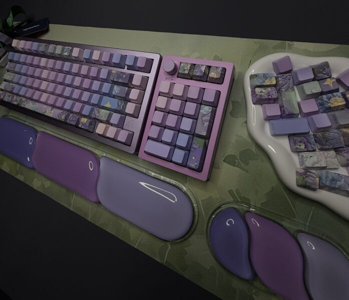 Lavender Green Theme Mechanical Keyboard Full Set - Image 8