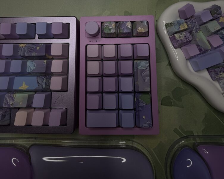 Lavender Green Theme Mechanical Keyboard Full Set - Image 26