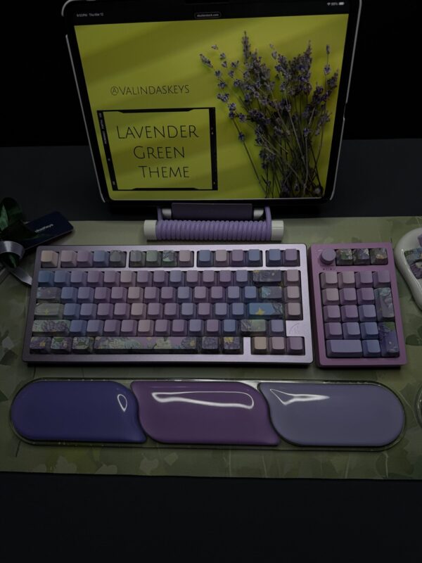Lavender Green Theme Mechanical Keyboard Full Set - Image 34