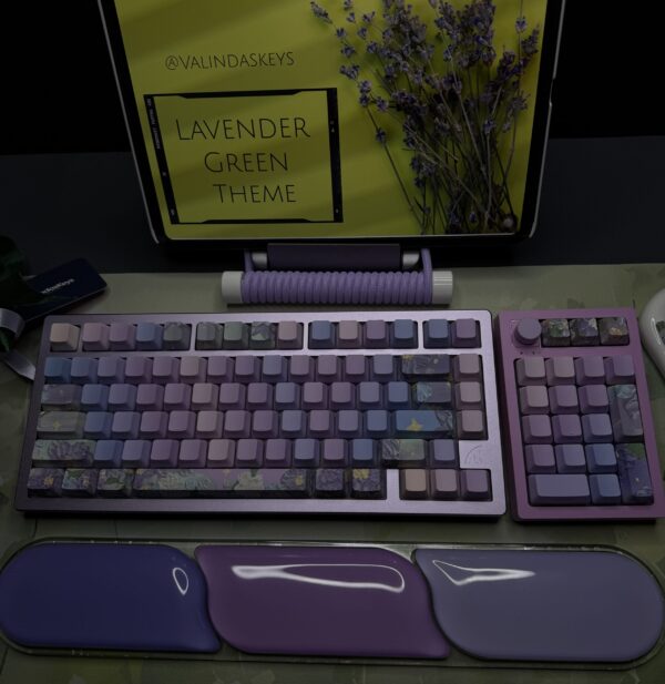 Lavender Green Theme Mechanical Keyboard Full Set - Image 33