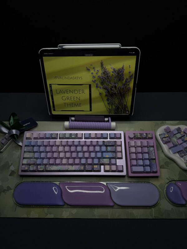 Lavender Green Theme Mechanical Keyboard Full Set - Image 15