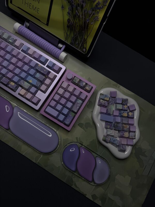 Lavender Green Theme Mechanical Keyboard Full Set - Image 13
