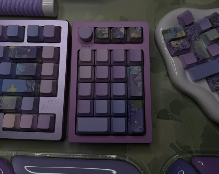 Lavender Green Theme Mechanical Keyboard Full Set - Image 36