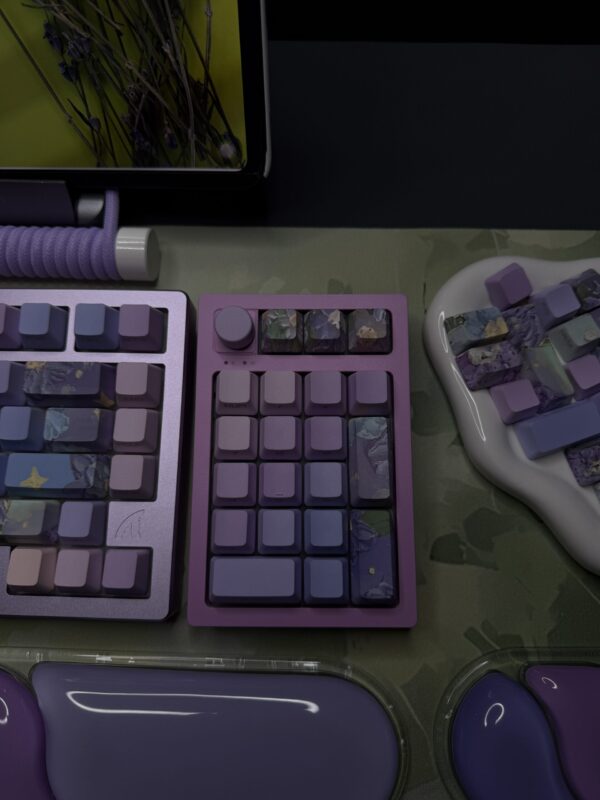 Lavender Green Theme Mechanical Keyboard Full Set - Image 18