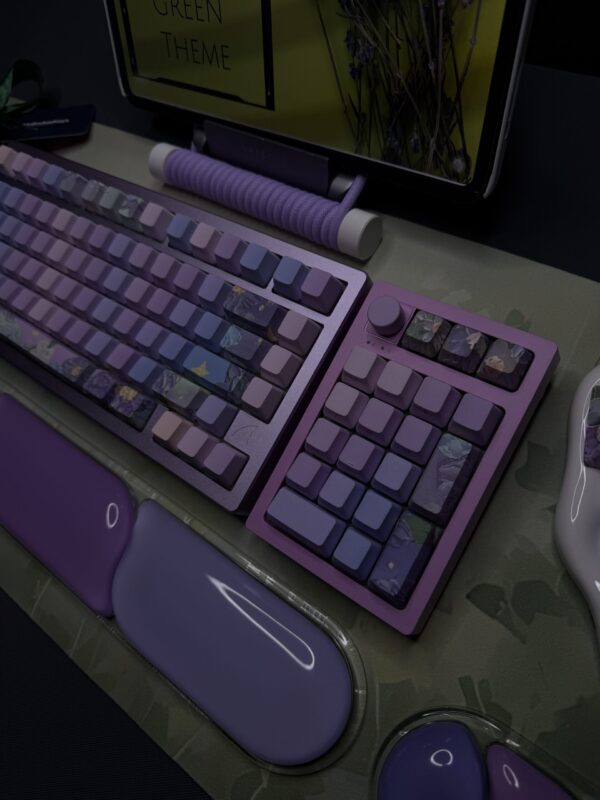Lavender Green Theme Mechanical Keyboard Full Set - Image 41