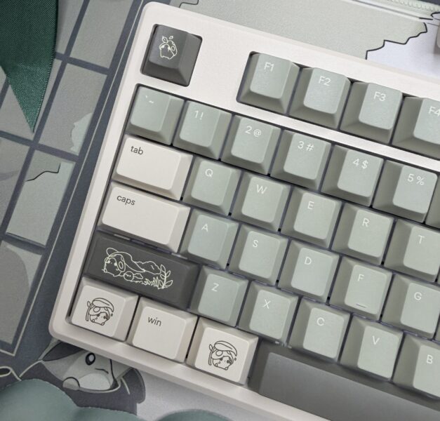 The Green Mori Theme Mechanical Keyboard Full Set - Image 9
