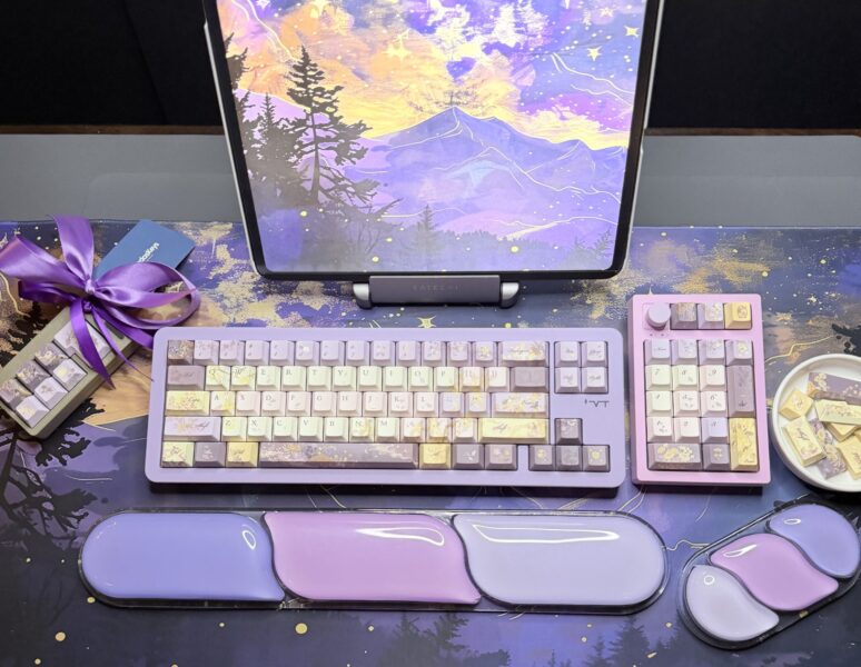 Purple Dreams Theme Mechanical Keyboard Full Set - Image 3