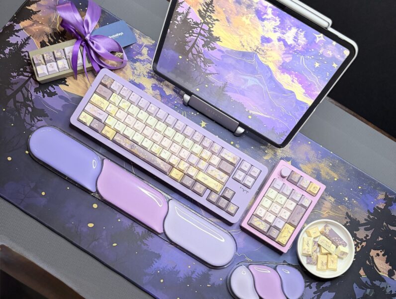 Purple Dreams Theme Mechanical Keyboard Full Set - Image 4