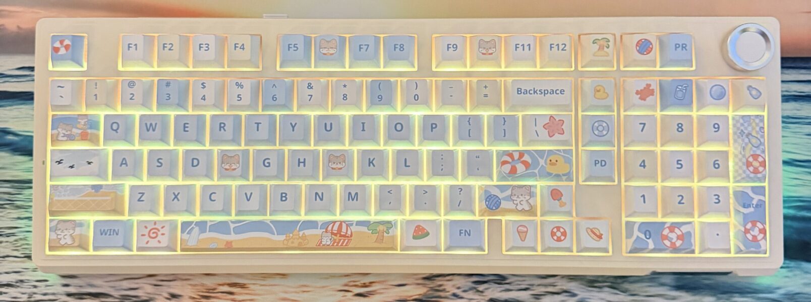 The Day at the Beach Theme Mechanical Keyboard Full Set - Image 14