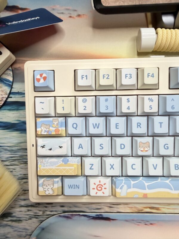 The Day at the Beach Theme Mechanical Keyboard Full Set - Image 4