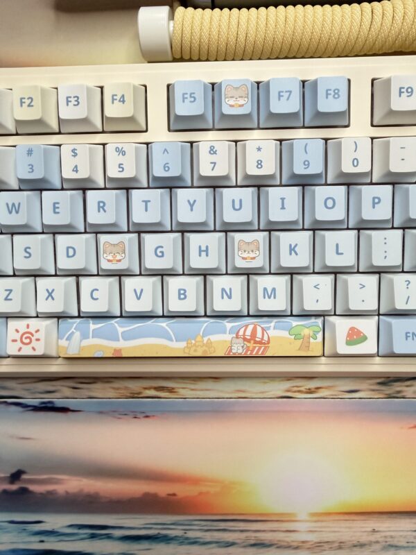 The Day at the Beach Theme Mechanical Keyboard Full Set - Image 2